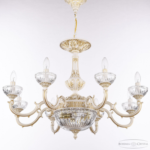 Люстра с хрустальными плафонами AL78101P/8/250 WMG P Clear/M-1G Bohemia Ivele Crystal (Богемия Ивеле Кристалл) фото 5