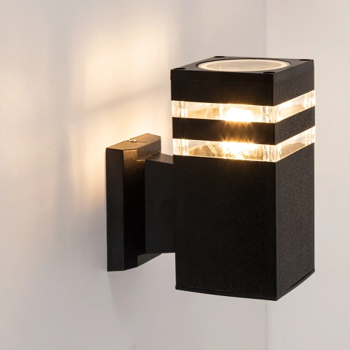 Уличный настенный светильник Arte Lamp HADAR A4421AL-1BK фото 2