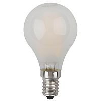 Лампа светодиодная филаментная ЭРА E14 7W 2700K матовая F-LED P45-7W-827-E14 frost Б0027956