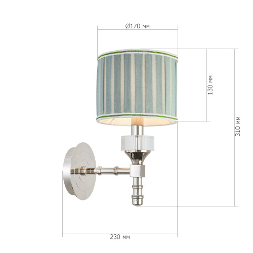 SL1121.101.01 Бра ST-Luce Никель/Оливковый E14 1*40W OLEO фото 2