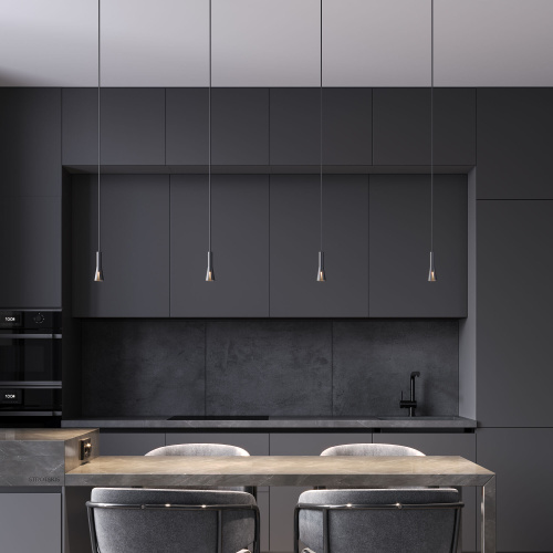 Светильник подвесной светодиодный Pino 5W 4000K черный 50311 LED фото 4