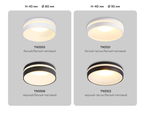 Встраиваемый светильник Ambrella light Techno Spot Acrylic Frost TN3306 фото 6