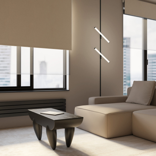 DK5325-BK Светильник для трека Air, серия Ray 3000 со светодиодом, L500*W35*H79mm,?33, 48V DC, 12W, RA?90, 120°, 3000K, IP20, черный, алюминий фото 3