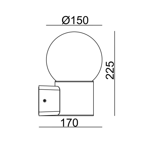 Настенный светильник Escada 30001W/01 E27*20W IP44 Dark grey фото 2