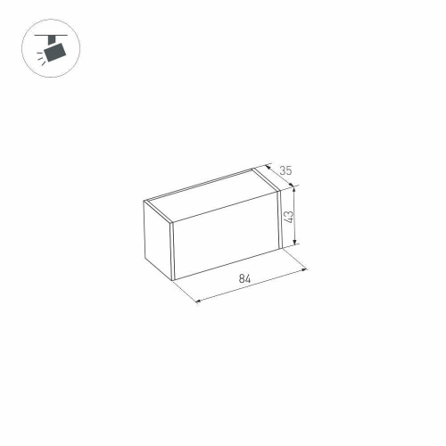 Трековый светодиодный светильник для магнитного шинопровода Arlight Mag-Laser-45-L84-3W Day4000 027621 фото 2 Трековый светодиодный светильник для магнитного шинопровода Arlight Mag-Laser-45-L84-3W Day4000 027621 фото 2