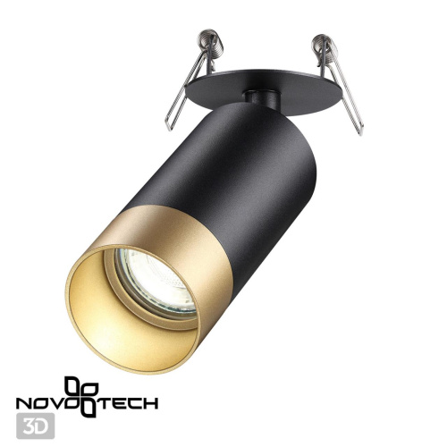 370875 SPOT NT22 572 черный/золото Светильник встраиваемый IP20 GU10 9W 220V SLIM 370875 SPOT NT22 572 черный/золото Светильник встраиваемый IP20 GU10 9W 220V SLIM