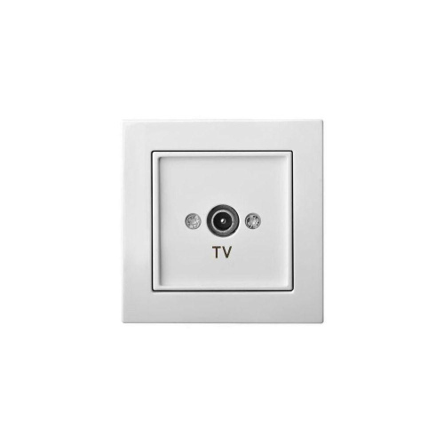 ТВ-розетка проходная Liregus Epsilon белый 28-025 ТВ-розетка проходная Liregus Epsilon белый 28-025