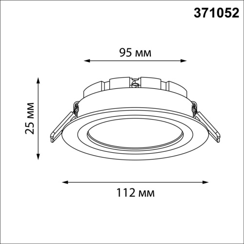 371052 WIR NT26 000 белый Светильник встраиваемый GX53 12W 220-240V TOR фото 3 371052 WIR NT26 000 белый Светильник встраиваемый GX53 12W 220-240V TOR фото 3