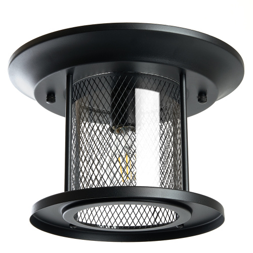 Светильник садово-парковый Feron PL723 на потолок  60W E27 230V, черный фото 6