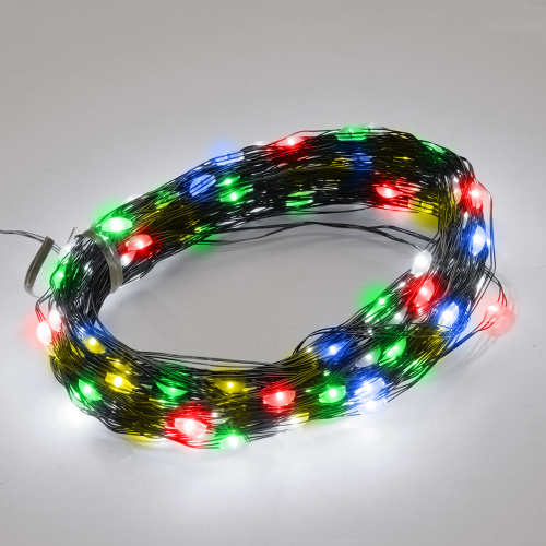 Светодиодная гирлянда Feron CL583 линейная Роса (на проволоке) мультиколор c питанием от сети 220V 20м + сетевой шнур 1,5м фото 8