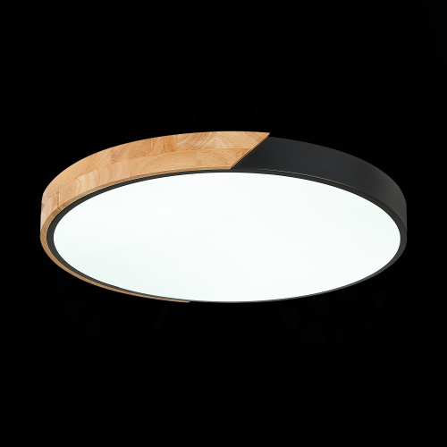 SLE200942-01 Светильник потолочный Черный, Светлое дерево/Белый LED 1*45W 3000K/4000K/6000K FESTA фото 8