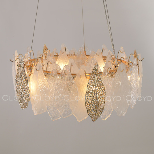 Люстра Cloyd SENEGAL-B C6 / Ø50 см - с золотыми листьями - золото (арт.11170) фото 5