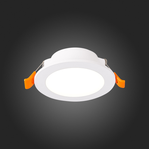 ST210.538.06 Св-к встр. Белый LED 1*6W 3000K 480Lm Ra80 110° IP20 D90xH30 220-240V Встраиваемые светильники фото 3