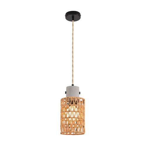 8366/1A ECO LN26 327 черный/серый/бежевый, бетон/металл/джутовый шнур Подвес E27 LED 10W 220V BOHO фото 4 8366/1A ECO LN26 327 черный/серый/бежевый, бетон/металл/джутовый шнур Подвес E27 LED 10W 220V BOHO фото 4