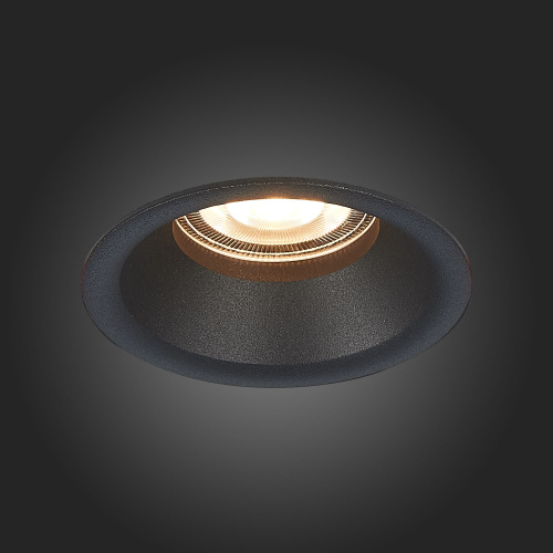 ST201.408.01 Св-к встр. Черный GU10 1*50W  D89xH40 220V Без ламп Встраиваемые светильники фото 3