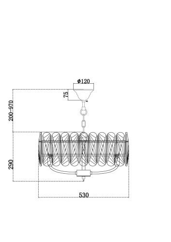 Подвесной светильник Maytoni MOD122PL-06BS фото 9 Подвесной светильник Maytoni MOD122PL-06BS фото 9