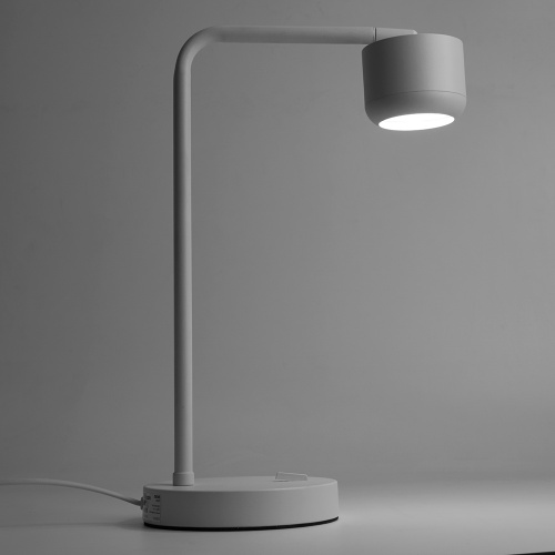 Светильник под лампу настольный Feron DE365 ECHO 12W, 230V, GX53, белый, с  антибликовой сеточкой фото 3