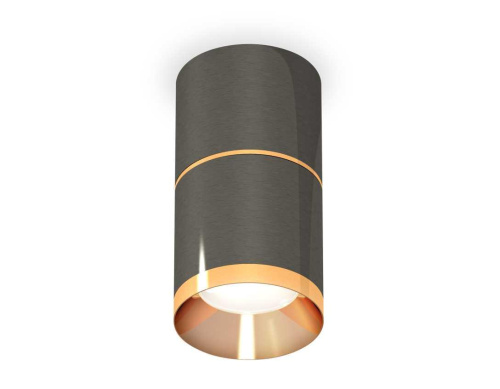 Комплект накладного светильника Ambrella light Techno Spot XS7403081 DCH/PYG черный хром/золото желтое полированное (C7403, A2072, C7403, N7034)