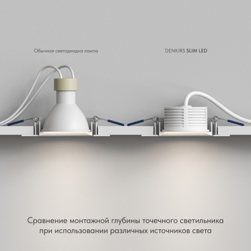 Лампа Denkirs Slim Led | СЛИМ ЛЕД DK4000-8W dim фото 5