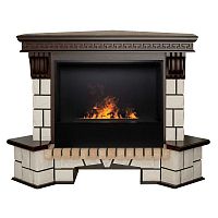 Электрокамин RealFlame Stone Coner AO античный дуб с очагом 3D Cassette 630 Black Panel