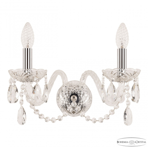 Бра хрустальные 101B/2/165 Ni Bohemia Ivele Crystal (Богемия Ивеле Кристалл)