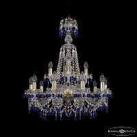 Люстра хрустальная 1410/10+5/240/XL-80 G V3001 Bohemia Ivele Crystal (Богемия Ивеле Кристалл)