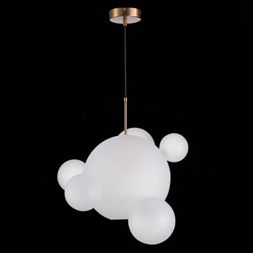 SL1133.513.01 Светильник подвесной ST-Luce Латунь/Белый E27 1*60W BOPONE фото 5