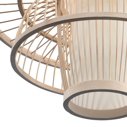 SL6241.513.01 Светильник подвесной ST-Luce Древесный/Белый E27 1*40W ALMA фото 3