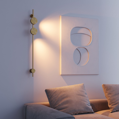 Светильник настенный светодиодный Illume латунь 3000K 40154/LED фото 2