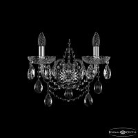 Бра хрустальные 1411B/2/160/XL Ni Bohemia Ivele Crystal (Богемия Ивеле Кристалл)