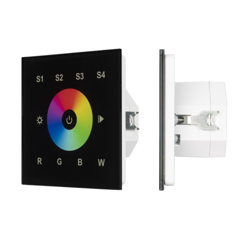 Панель управления Arlight Dali-901-11-1G-4SC-RGBW-DT8-IN Black 037199 Панель управления Arlight Dali-901-11-1G-4SC-RGBW-DT8-IN Black 037199