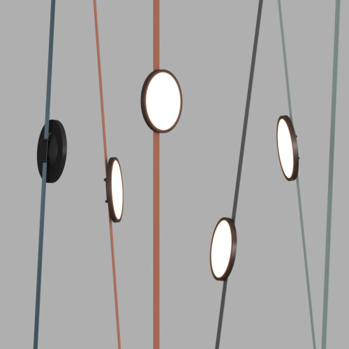 DK5566-BK Cветильник для трека-ремня Belty, серия Flow, со светодиодом, D168*H29.5мм, 48V DC, 10W, RA90, 120°, 4000K, IP20, черный, алюминий фото 3