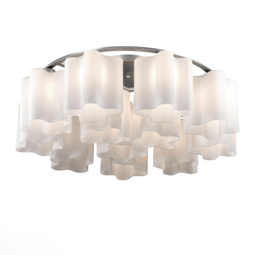 SL116.052.12 Люстра потолочная ST-Luce Серебристый/Белый E27 12*60W (из 2-х коробок) ONDE фото 2