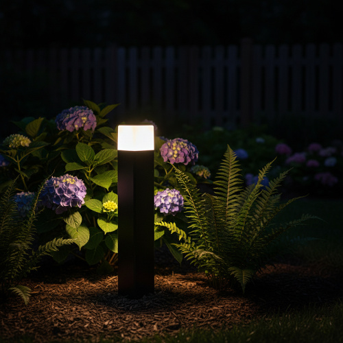 Светильник садово-парковый Feron DH0205, столб,  E27 230V, черный фото 5