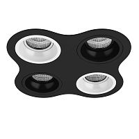 Комплект из светильников и рамки Lightstar Domino Round (214647+214606+214607+214606+214607) D64706070607