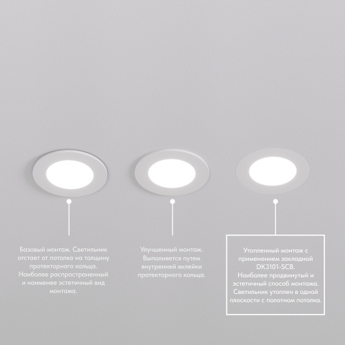 DK3101-WH Встраиваемый влагозащищенный светильник, IP65, до 10 Вт, LED, GU5,3, белый фото 7