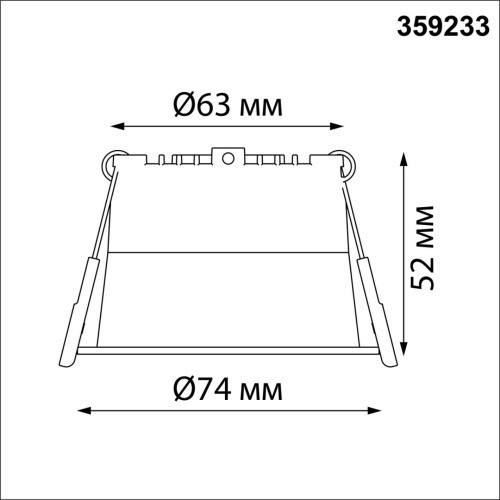 359233 SPOT NT23 536 черный Светильник встраиваемый светодиодный IP20 LED 6W 220V 360Лм 3000К TRAN фото 3 359233 SPOT NT23 536 черный Светильник встраиваемый светодиодный IP20 LED 6W 220V 360Лм 3000К TRAN фото 3