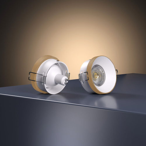 Встраиваемый точечный светильник 112 MR16 белый/золото фото 5