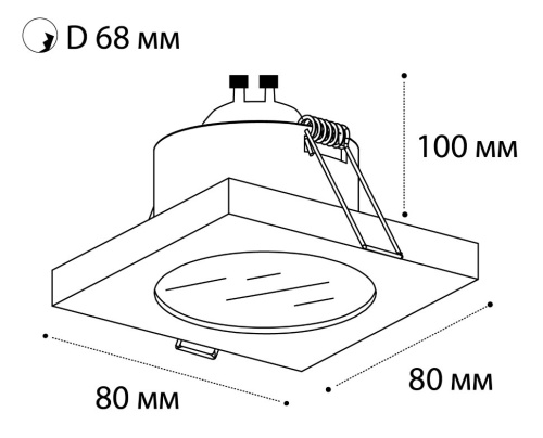 2638 white светильник встраиваемый влагозащищенный фото 2