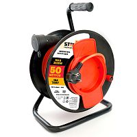 Удлинитель на пластиковой катушке STD04-10-50 (40289) 1-местный  с/з 3*1,5, 50м, 250В, 16А, IP44, Standart