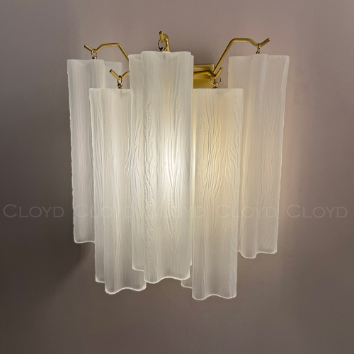 Бра Cloyd ANNO-C W1 / выс. 29 см - латунь светл. - белое матовое стекло (арт.20468) фото 5