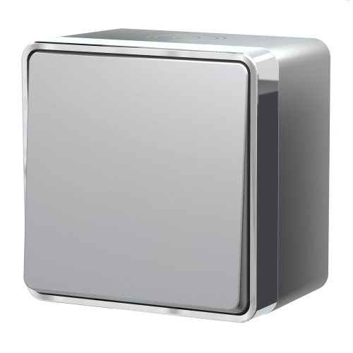 Выключатель одноклавишный влагозащищенный Gallant серебряный W5010206 Выключатель одноклавишный влагозащищенный Gallant серебряный W5010206