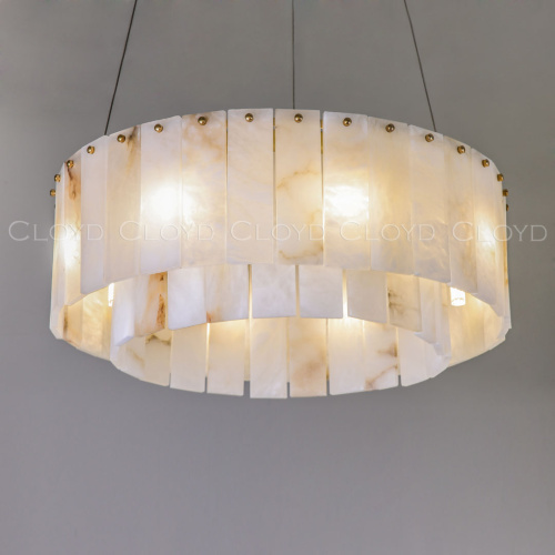 Люстра Cloyd HERCULANUM-A C8 / Ø60 см - алебастр - латунь (арт.11155) фото 6