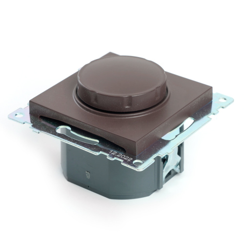 Выключатель диммирующий TRIAC(механизм), STEKKER GLS10-7106-04, 250V, 500W, серия Катрин, шоколад фото 5