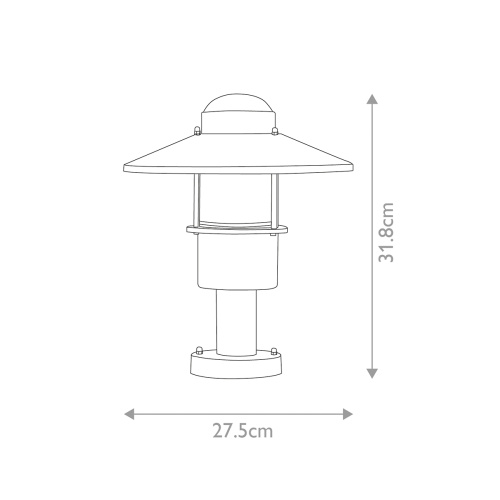 Фонарь-пьедестал Elstead Lighting, Арт. KLAMPENBORG-PED-BK фото 4