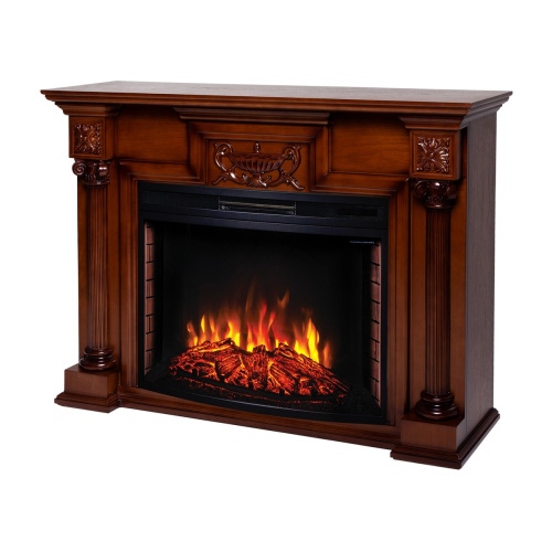 Каминокомплект LONDON/ЛОНДОН Светлый орех с очагом Электроочаг FIRESPACE/ФАЕРСПЕЙС 33 фото 2