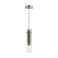 5062/5LA PENDANT ODL24 383 серебристый/дымчатый/металл/стекло Подвес LED 5W 3000K SHINY