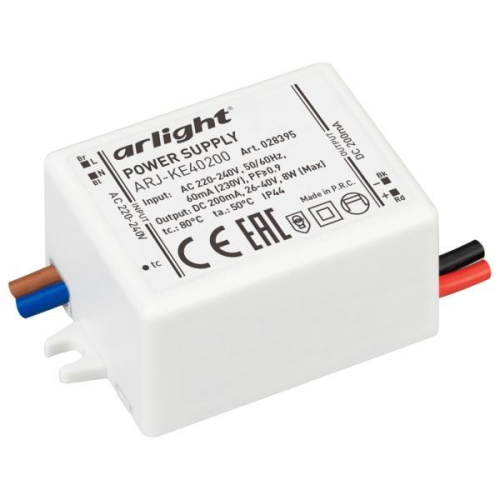Драйвер Arlight ARJ-SP-20-PFC-Dali2 26-40V 8W IP20 0,2A 028395 Драйвер Arlight ARJ-SP-20-PFC-Dali2 26-40V 8W IP20 0,2A 028395