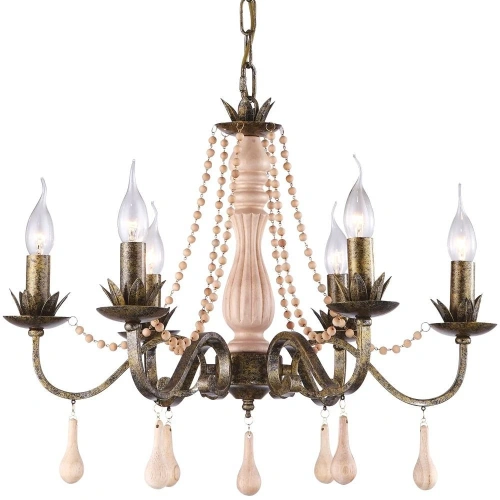 Подвесная люстра Arte Lamp ROSARIO A1832LM-6GA Подвесная люстра Arte Lamp ROSARIO A1832LM-6GA