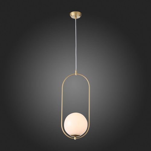 SL1118.203.01 Светильник подвесной ST-Luce Золотистый/Белый E27 1*40W PENOLO фото 9